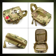 Pet medical storage bag with first aid supplies