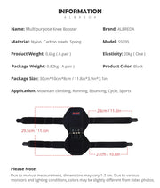 Power spring knee support pad