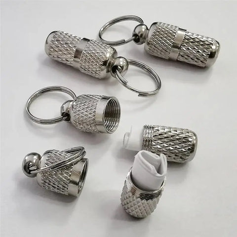 Silver pet identity tags for dogs and cats