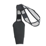Post-operative dog leg support brace