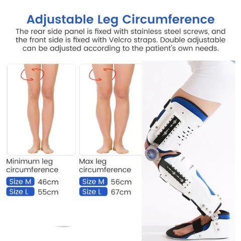 Bone support knee joint brace
