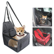 "Dog booster car seat with safety belt and scratch-proof design