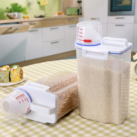 Stylish airtight pet food bin for dogs and cats