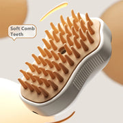 Pet grooming tool with steam and massage features