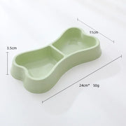 Double pet feeder bowl set for puppies and kittens