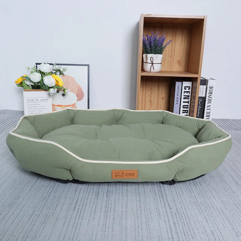 "Pet house sofa bed with warm sleeping mat for large dogs