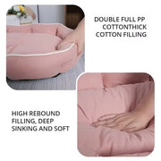 Spacious winter pet bed for large dogs and cats to sleep