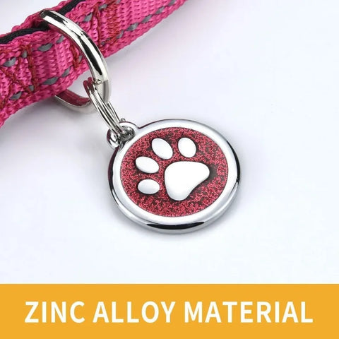Cute cat and dog ID tag for collars