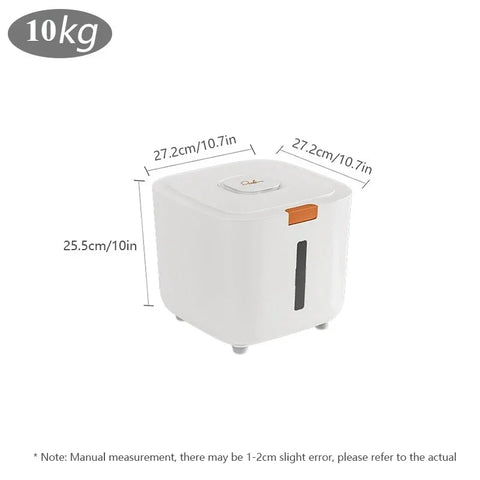 Multi-purpose storage container for pet food or rice