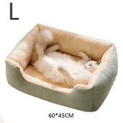 Pet sleeping house with soft pillow for cats