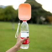 Leak-proof pet water feeder for walking and hiking