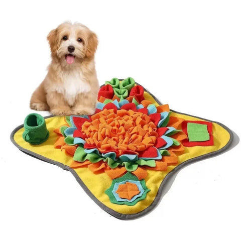 Pet sniffing training mat for dogs and cats