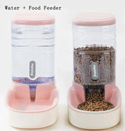 Anti-spill raised food and water bowls for pets