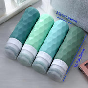 Squeezable travel-size containers for shampoo and lotion