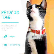 Personalized dog name tags set