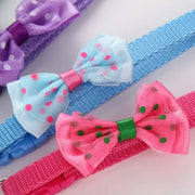 fashionable bow tie collar with bell for cats