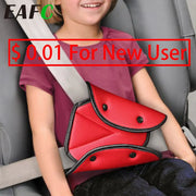 Seat belt adjuster to fit children comfortably and securely
