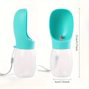 Portable travel water bottle for pets on the go