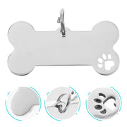 Engraved metal pet ID tags for puppies