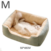 Pet sleeping house with soft pillow for cats