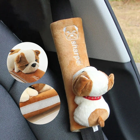 Comfortable and cute animal car seat belt shoulder pads