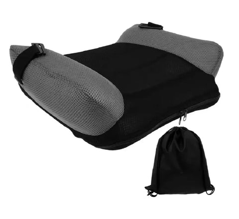 Kids inflatable booster seat for car travel, backless design