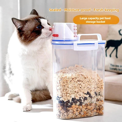 Airtight pet food storage container 1.5kg to 2kg capacity