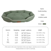 XL pet bed with plush surface for comfort