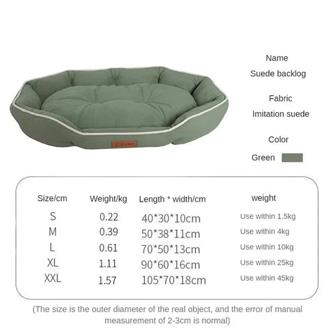 XL pet bed with plush surface for comfort