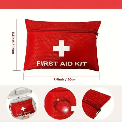 14-piece first aid kit for school and travel