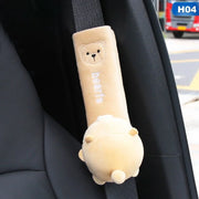 Car seat belt protector cushion with cute animal prints