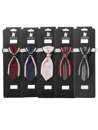 Adjustable pet bow tie collar for cats and dogs with bell