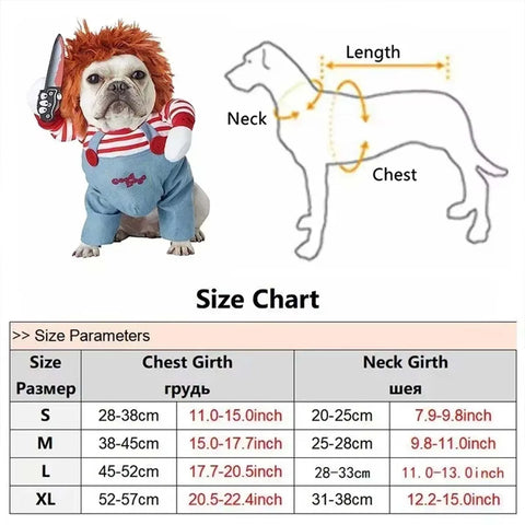 Medium dog in Halloween pet costume