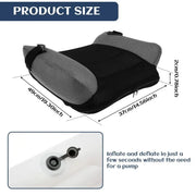 Lightweight portable inflatable booster seat for car trave