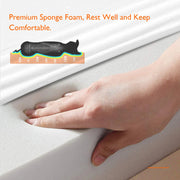 Comfortable dog bedding with soft bolster edge