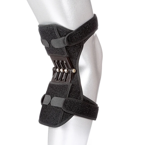Sports knee stabilizer with spring force