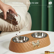 Pet supplies feeding and water bowl set