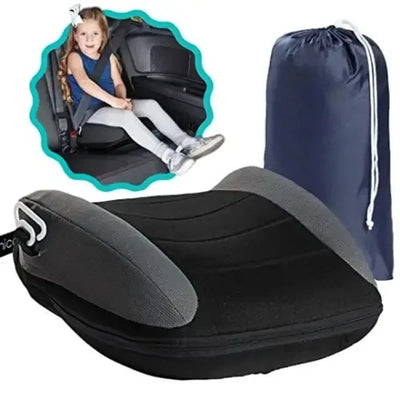 Portable inflatable booster car seat cushion for kids travel