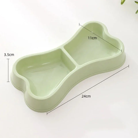 Non-slip pet bowl set for small dogs and young cats