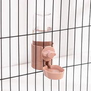 Hanging pet feeder set for cages – food and water