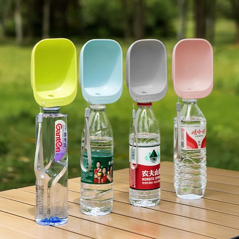 Outdoor travel water feeder for pets on the go