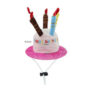 Dog birthday hat with adjustable strap
