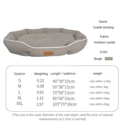 Machine-washable dog mattress for home use