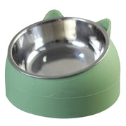Dog feeding dish with stainless steel material