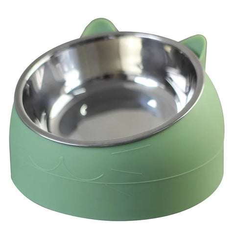 Dog feeding dish with stainless steel material