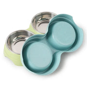 Food and water bowl set for pets