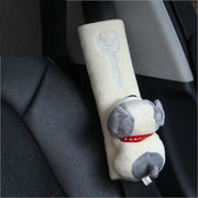 Soft cushion cover for car seat belt with animal pattern