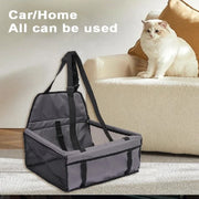 Scratch-proof pet booster seat for car travel with belt