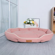Cat and dog winter bed with large cushion sleeping area