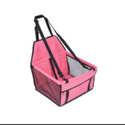 Stable dog car seat booster with foldable design and belt